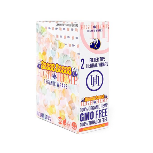 HIGH HEMP ORGANIC 2PK FILTER TIP WRAP - HUBBA BUBBA