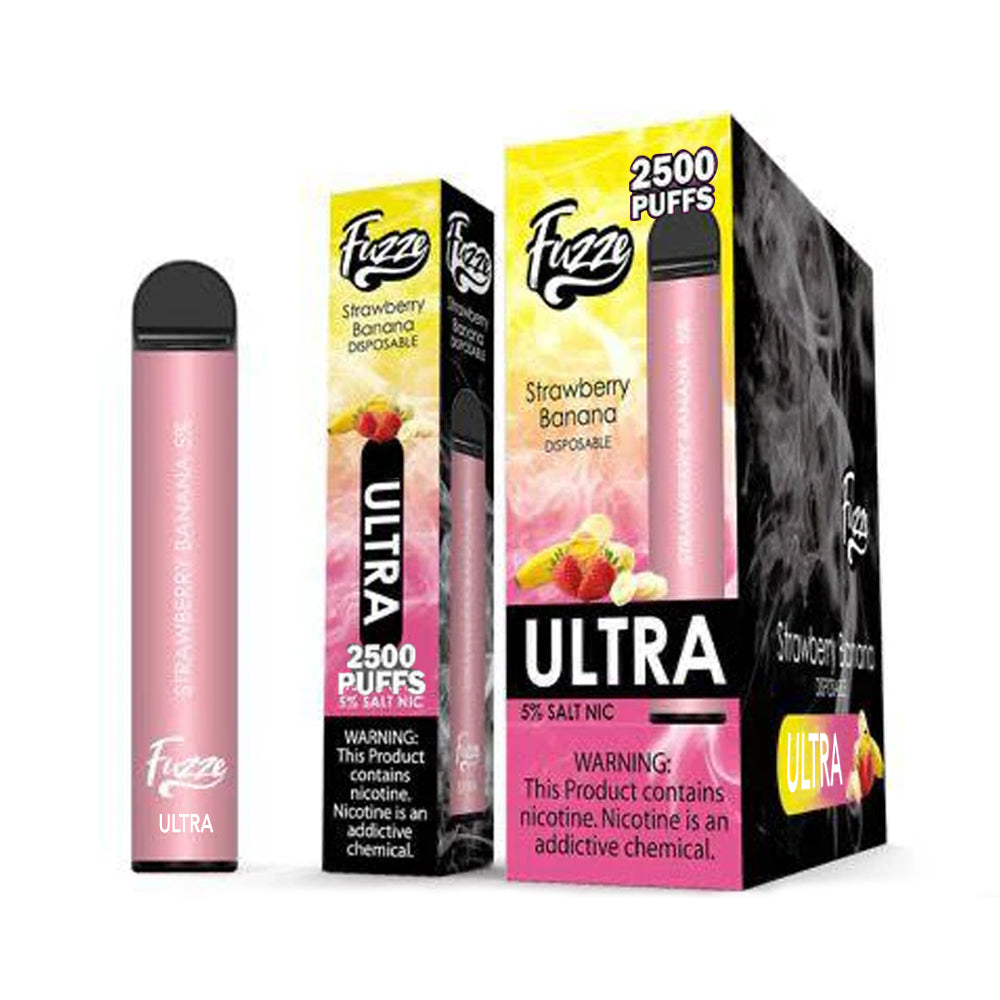 FUZZE ULTRA 5% SALT NIC DISPOSABLE - STRAW BANANA