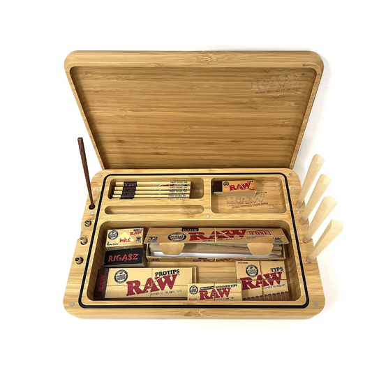 RAW SPIRIT BOX GASKETED MAGNETIC LID ROLLING TRAY