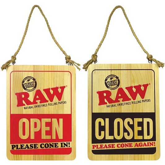 RAW OPEN SIGN