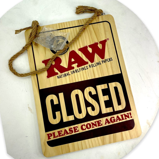 RAW OPEN SIGN