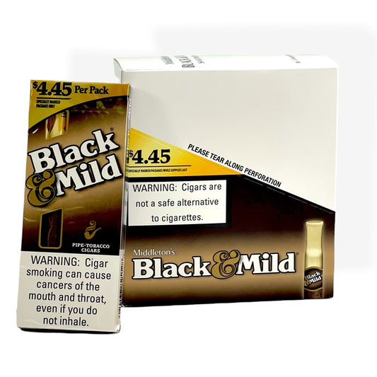 BLACK & MILD 5PK/$4.45 PLASTIC TIP