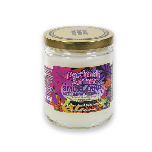 SMOKE ODOR EXTERMINATOR CANDLE PATCHOULI AMBER