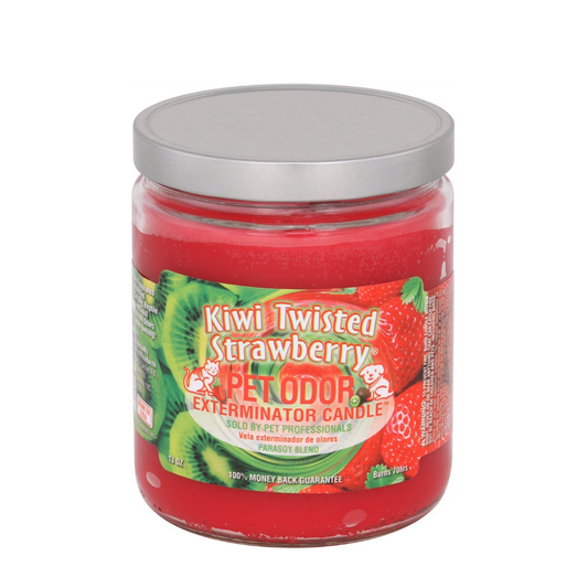 SMOKE ODOR EXTERMINATOR CANDLE KIWI TWISTED STRAWBERRY