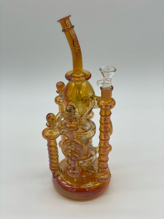 METRIX WATER PIPE 13" GOLD