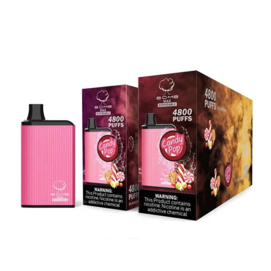 BOMB MAX 5% NIC DISPOSABLE - CANDY POP