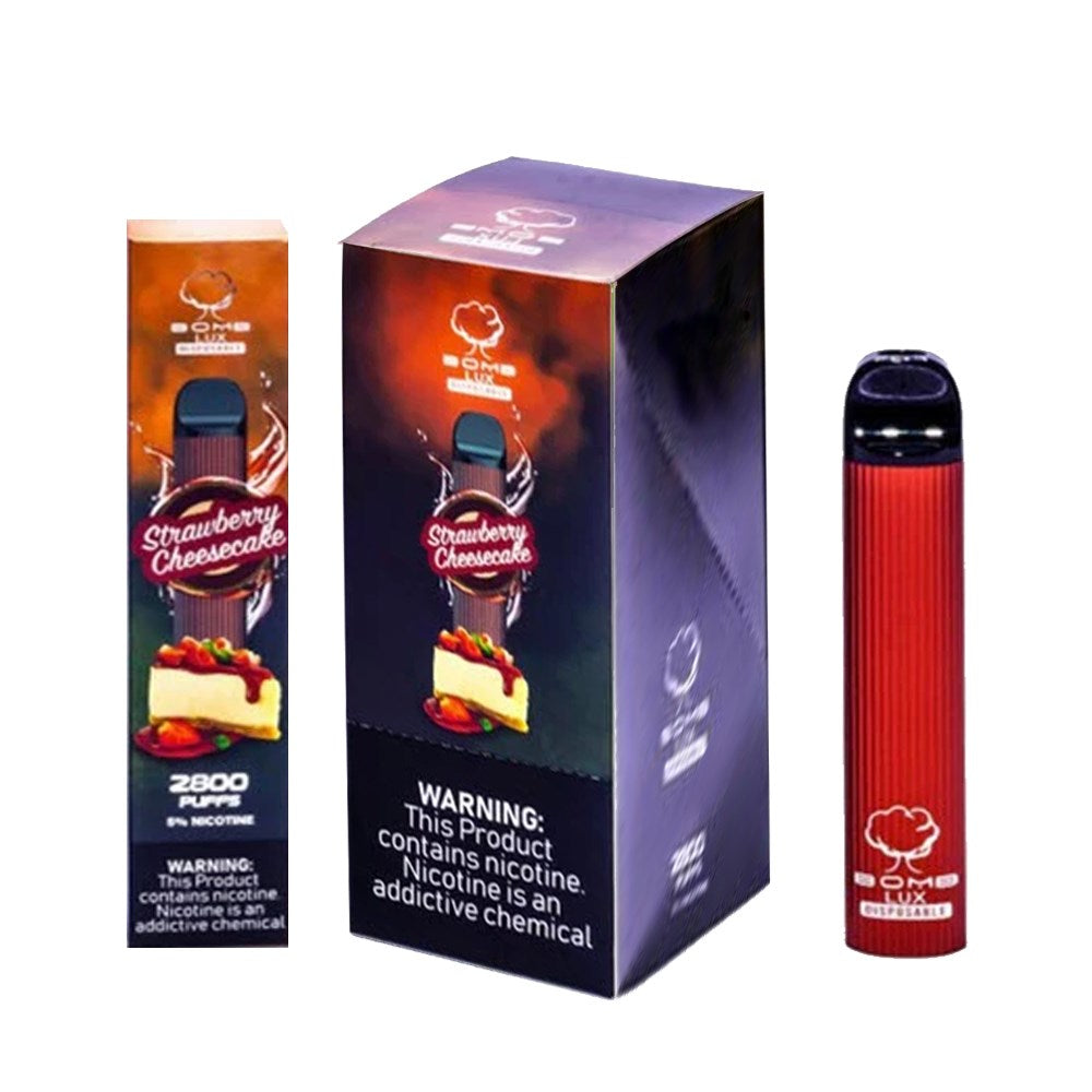 BOMB LUX 5% NIC DISPOSABLE - STRAW CHEESECAKE