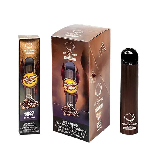 BOMB LUX 5% NIC DISPOSABLE - TOBACCOO COFFEE