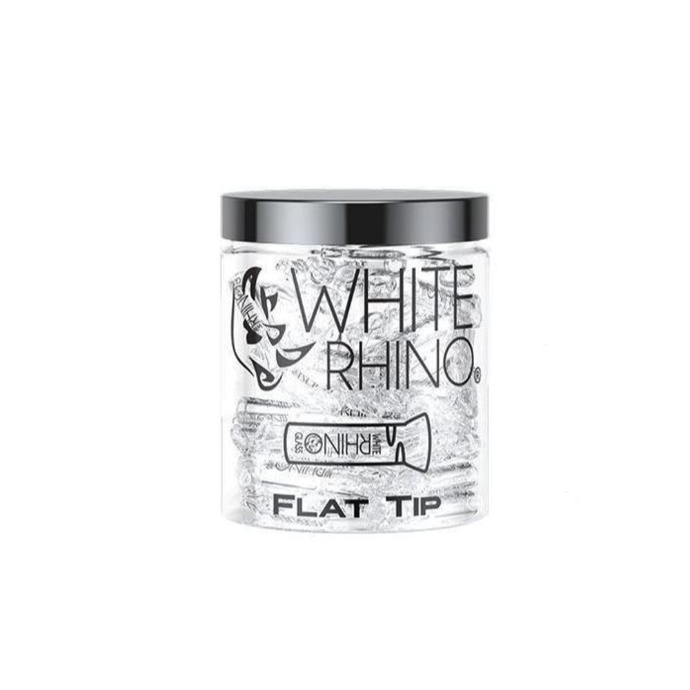 WHITE RHINO GLASS TIP FLAT