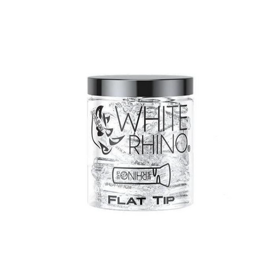 WHITE RHINO GLASS TIP FLAT