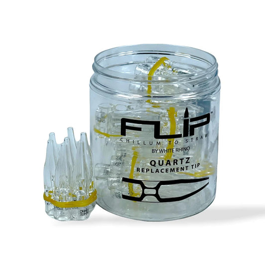 WHITE RHINO QUARTZ FLIP CHILLUM REPLACEMENT TIP