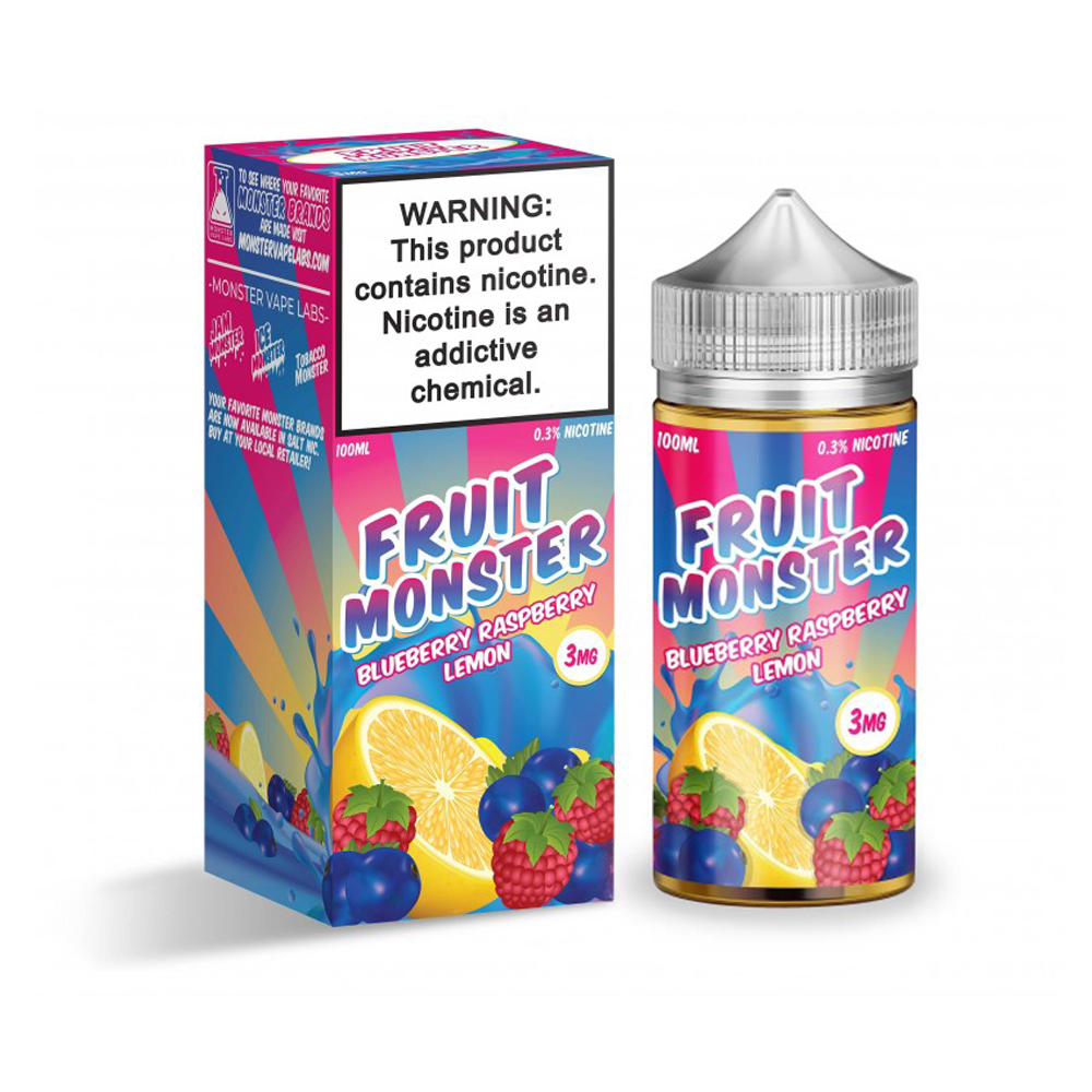 FRUIT MONSTER 100ML JUICE 3MG - BLUEBERRY RASPBERRY LEMON