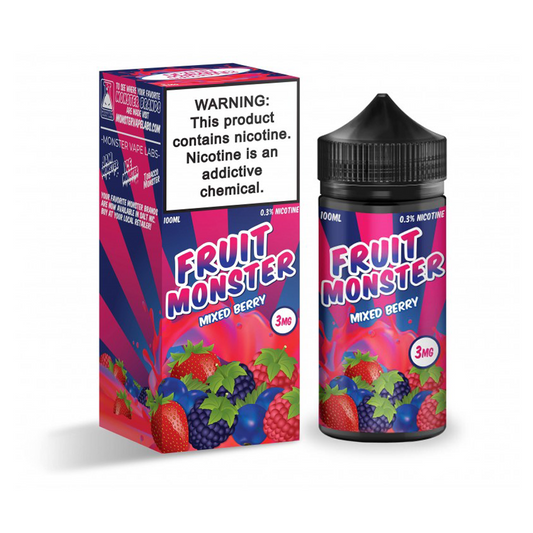 FRUIT MONSTER 100ML JUICE 3MG - MIXED BERRY STRENGTH
