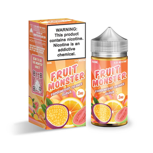 FRUIT MONSTER 100ML JUICE 3MG - PASSIONFRUIT ORANGE GUAVA