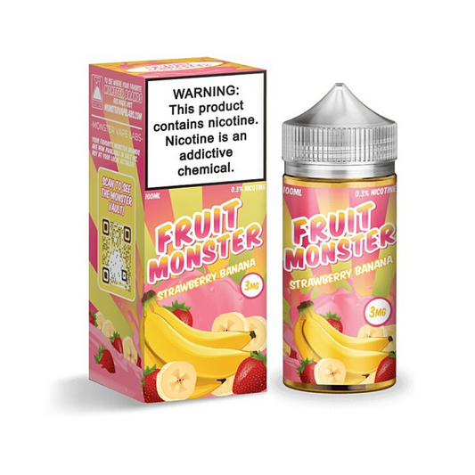 FRUIT MONSTER 100ML JUICE 3MG - STRAWBERRY BANANA