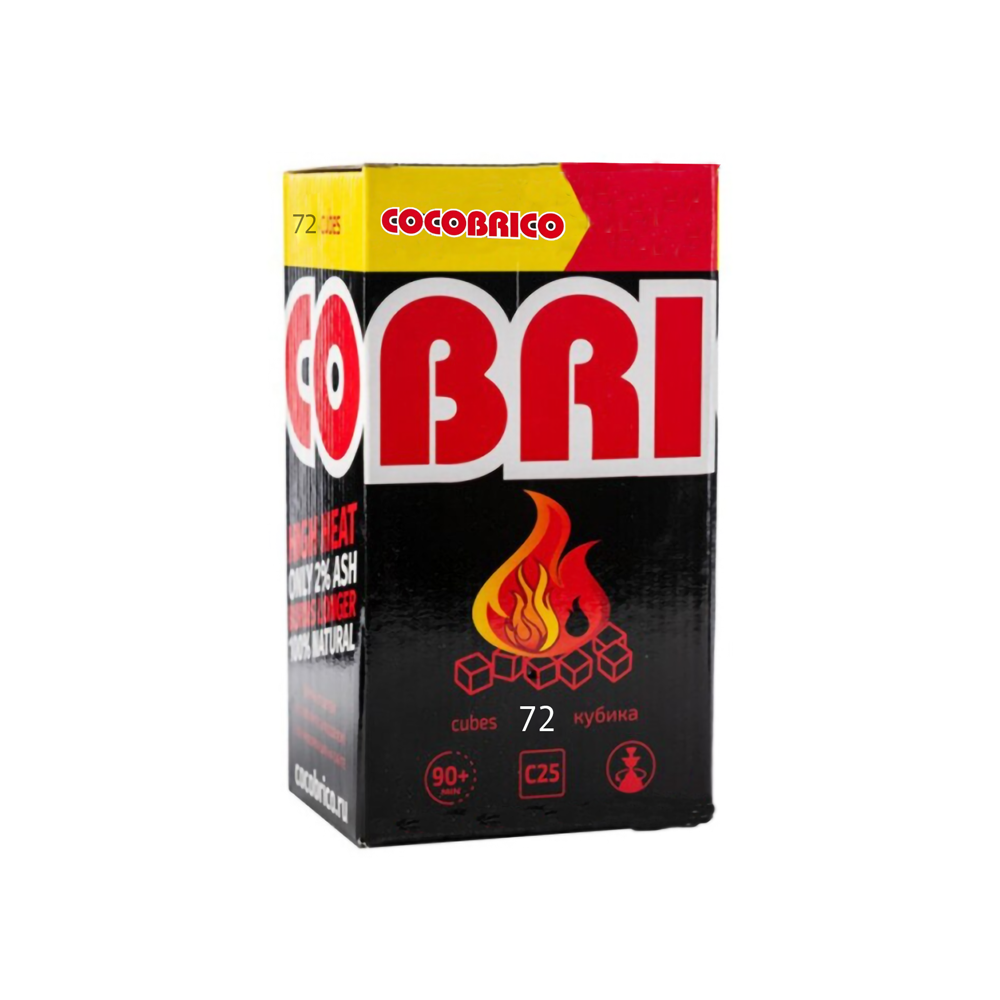COCOBRICO 25MM COCONUT CHARCOAL 72PC