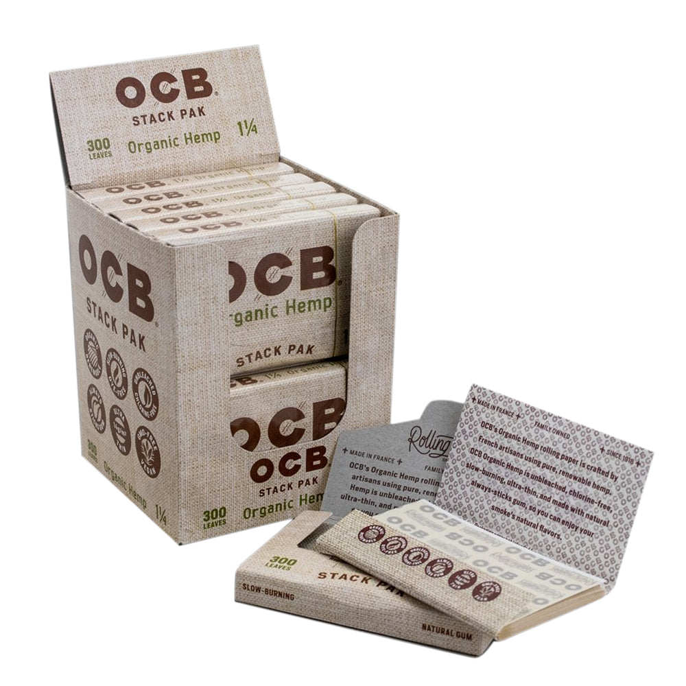 OCB STACK PACK 1 1/4 ORGANIC HEMP