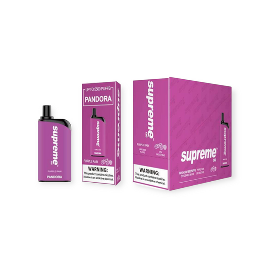 SUPREME PANDORA 5% SALT NIC DISPOSABLE - PURPLE RAIN