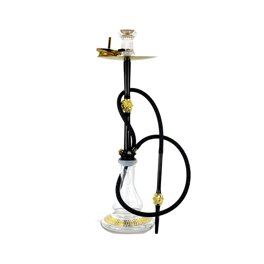 MOB HOOKAH 32" MEDUSA - BLACK & GOLD