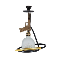MOB HOOKAH 22" PISTOL - GOLD