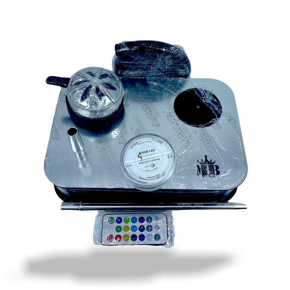 MOB BOX HOOKAH FULL SIZE - SILVER