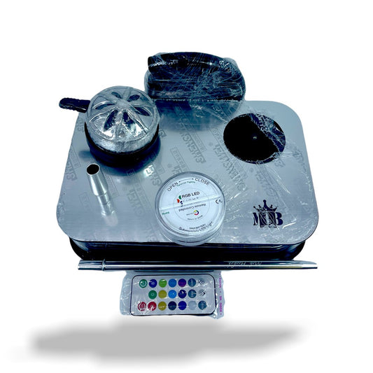 MOB BOX HOOKAH FULL SIZE - SILVER