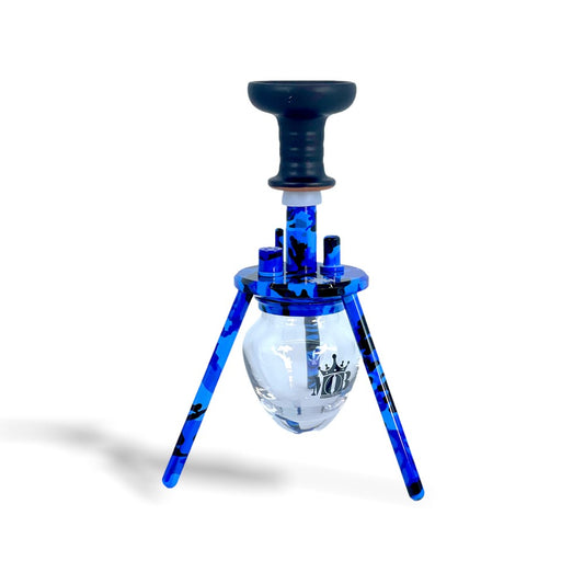 MOB HOOKAH 12" MINI SPIDER - BLUE CAMO