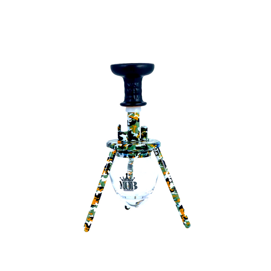 MOB HOOKAH 12" MINI SPIDER - YELLOW CAMO