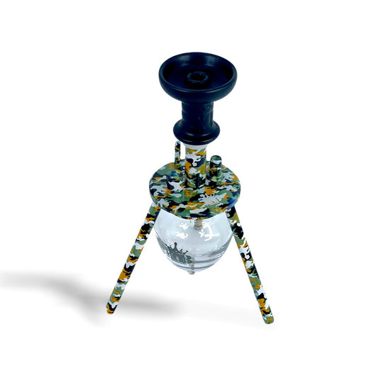 MOB HOOKAH 12" MINI SPIDER - YELLOW CAMO
