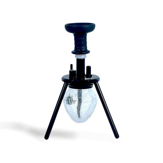 MOB HOOKAH 12" MINI SPIDER - GLOW BLACK