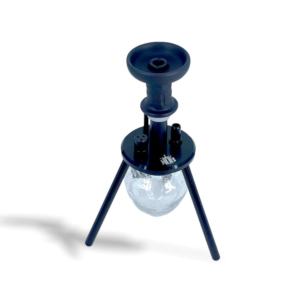 MOB HOOKAH 12" MINI SPIDER - GLOW BLACK