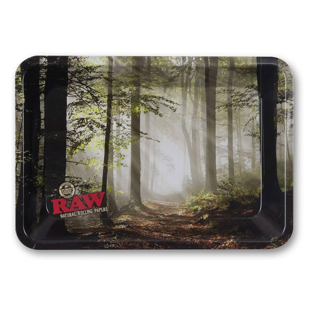 RAW LARGE METAL SMOKEY FOREST TRAY