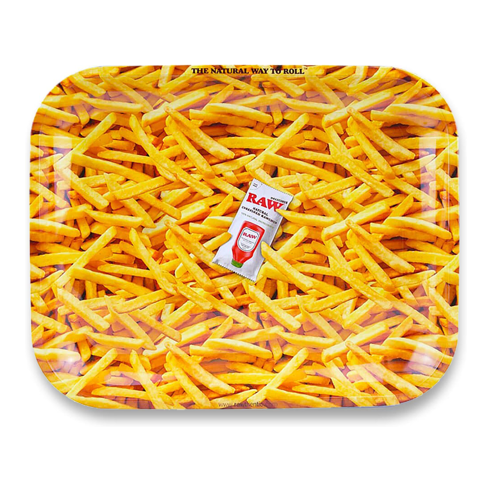 RAW LARGE METAL FRENCH FRIES TRAY