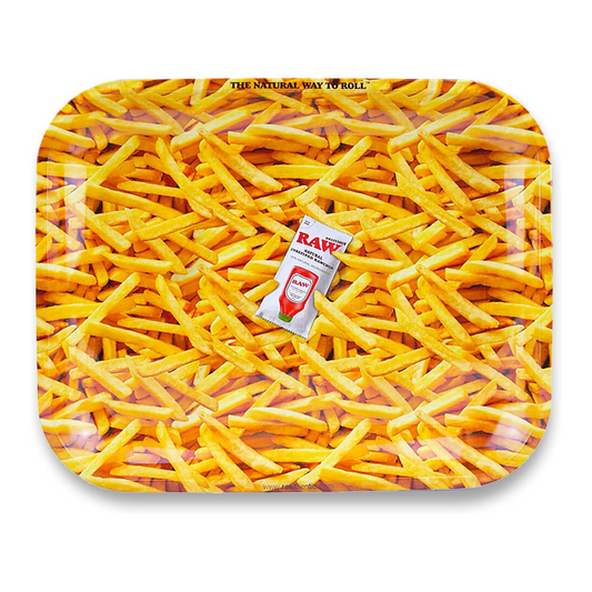RAW LARGE METAL FRENCH FRIES TRAY