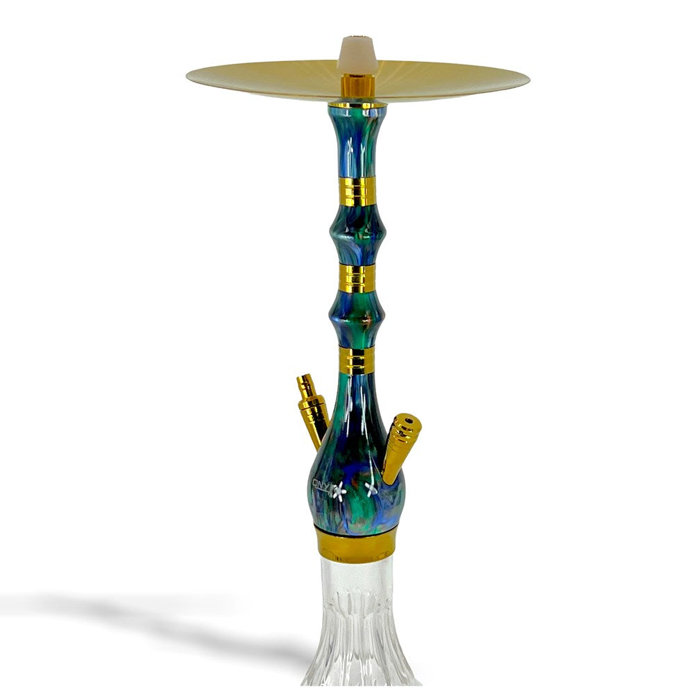 MOB HOOKAH 28" ONYX STARGATE - GOLD & GREEN