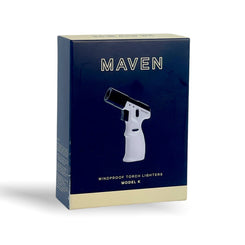 MAVEN WINDPROOF MODEL K TORCH LIGHTER - WHITE