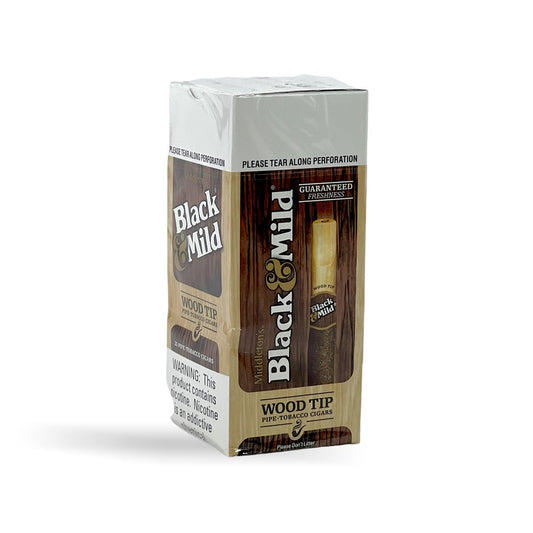 BLACK & MILD WOOD TIP 25CT UPR