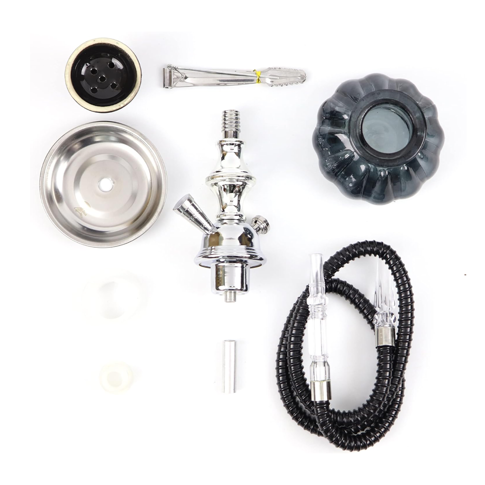 ZEBRA PUMPKIN 2-HOSE HOOKAH