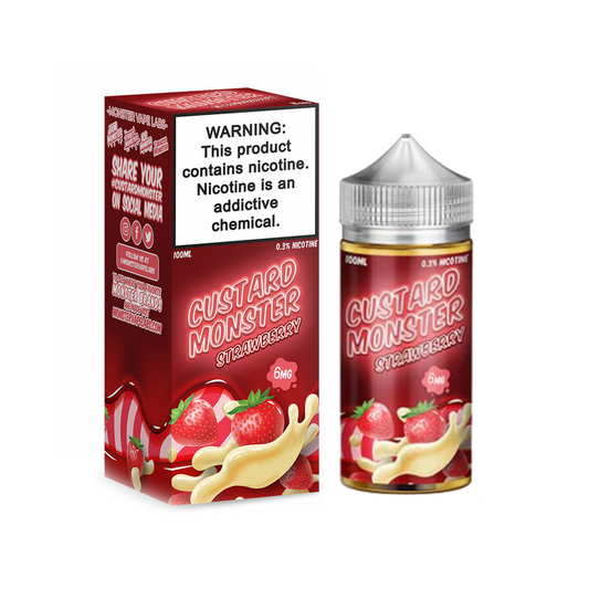 CUSTARD MONSTER 100ML JUICE 6MG - STRAWBERRY