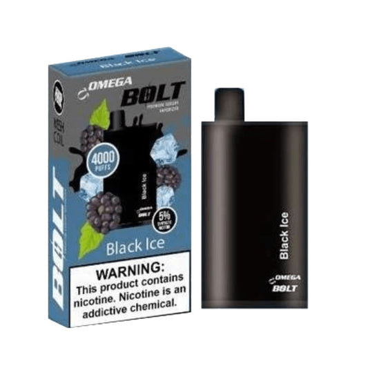 OMEGA BOLT 5% SALT NIC DISPOSABLE - BLACK ICE