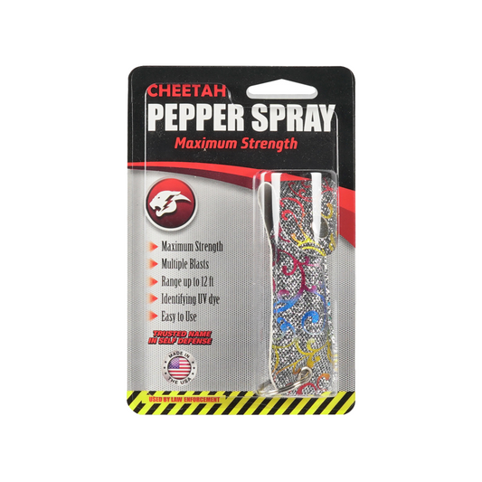 CHEETAH PEPPER SPRAY - SILVER FLOWER