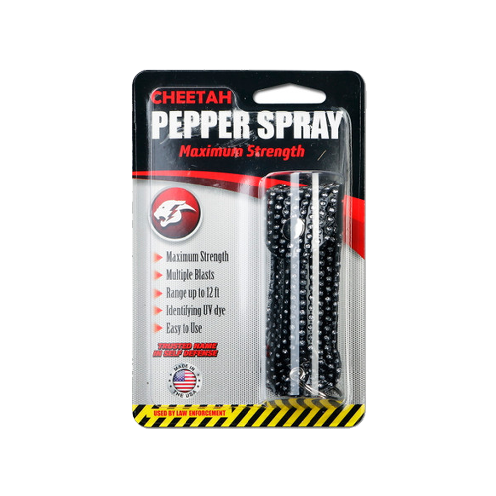 CHEETAH PEPPER SPRAY - BLACK BLING