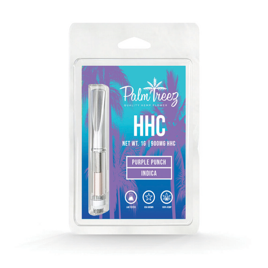 PALM TREEZ HHC 1G CARTRIDGE INDICA - PURPLE PUNCH