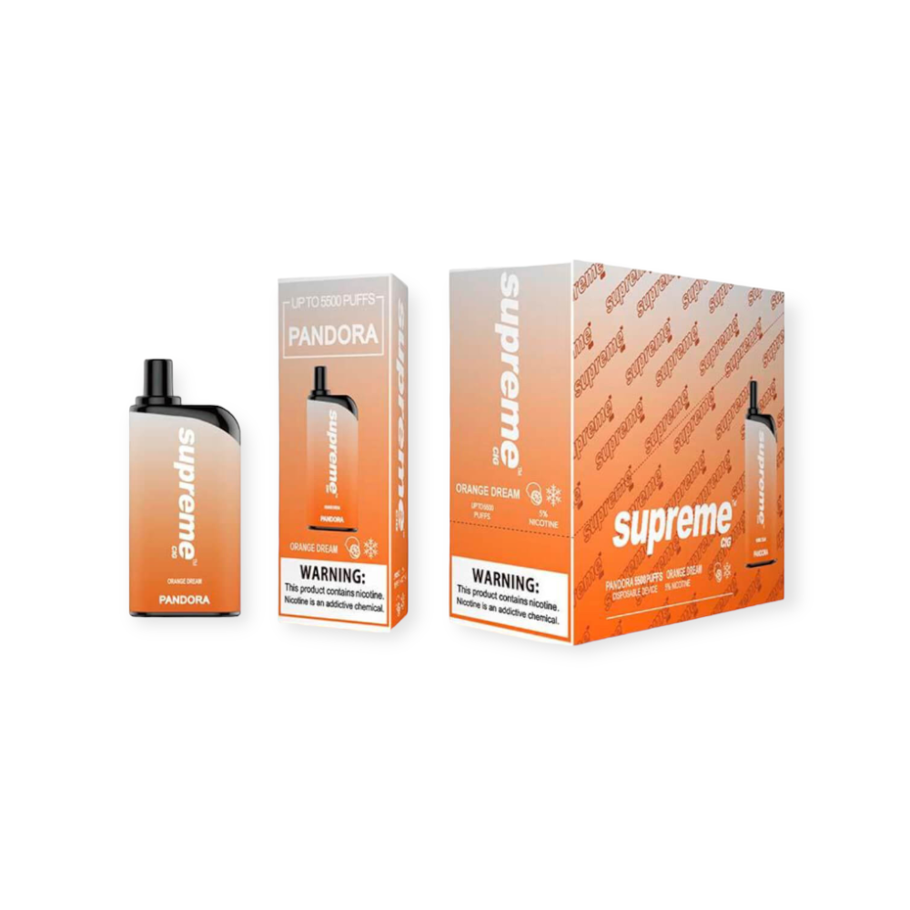 SUPREME PANDORA 5% SALT NIC DISPOSABLE - ORANGE DREAM