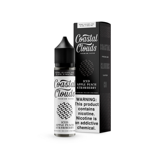 COASTAL CLOUDS 60ML JUICE 6MG  - ICED APPLE PEACH STRAWBERRY