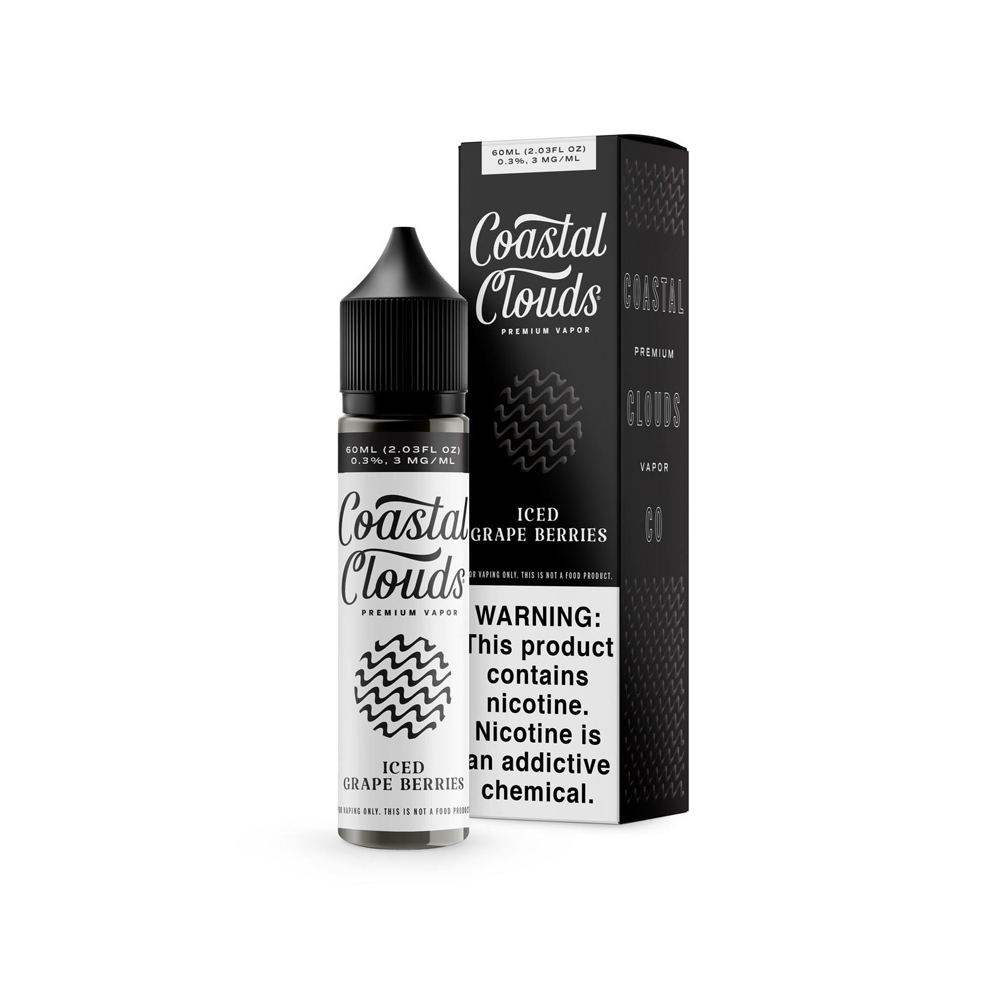 COASTAL CLOUDS 60ML JUICE 3MG  - ICED GRAPE BERRIES