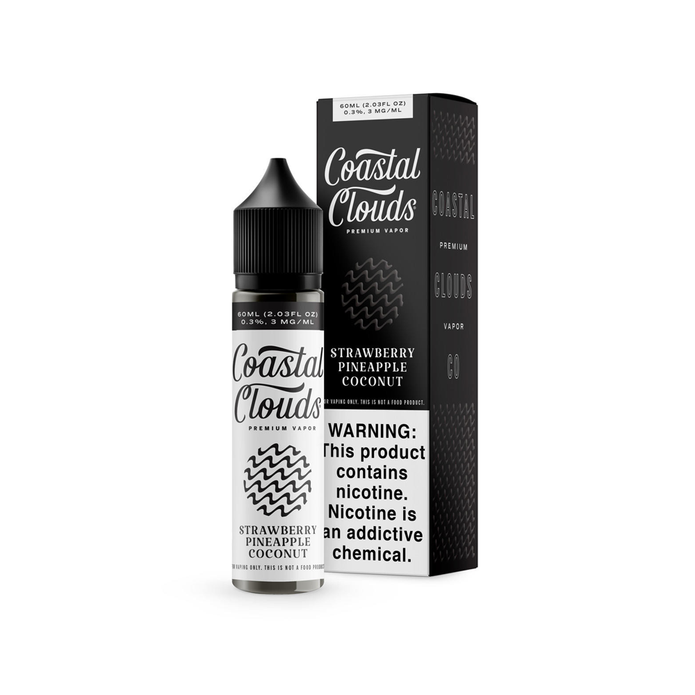 COASTAL CLOUDS 60ML JUICE 3MG  - STRAWBERRY PINEAPPLE COCONUT