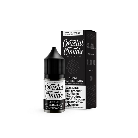 COASTAL CLOUDS 30ML SALT NIC JUICE 50MG (TFN) - APPLE WATERMELON