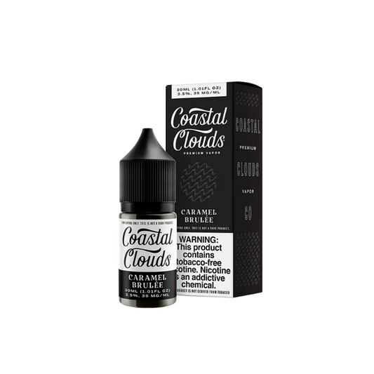 COASTAL CLOUDS 30ML SALT NIC JUICE 35MG (TFN) - CARAMEL BRULEE