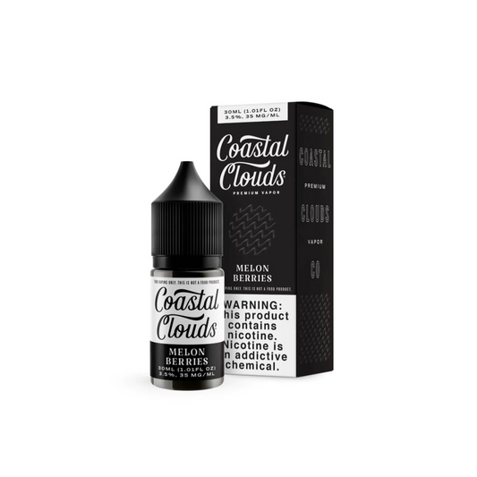 COASTAL CLOUDS 30ML SALT NIC JUICE 35MG - MELON BERRIES